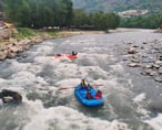 River Rafting In Manali, As Customers enjoing rafting