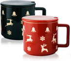 Merry Christmas Mugs with Festive Christmas Themed Design