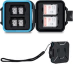 JJC 12 Slots Portable SD Micro SD Memory Card Case, Water-Resistant and Anti-Shock SD MSD TF Card