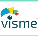 A logo of Visme