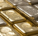 gold and silver bullion in stacks