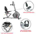 recumbent bike features