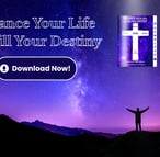 Galaxy with a siluet, Inspiring with a book Balance Your Life, Fulfill Your Destiny.    |   Read Now