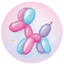 balloon twisting icon , لف بالونات