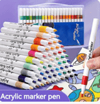 a person holding a pen and a pen with a marker pen