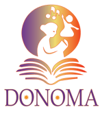 logo donoma lecture animée pour petits & grands sages  au fil des mots, des sons et des images
