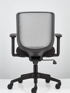 Sensit T127 mesh chair, rear view highlighting backrest frame and mesh structure