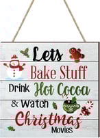 Christmas Hanging Wooden Sign
