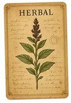 herbal cabinet card