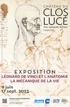Affiche de l'exposition Léonard de Vinci et l'anatomie la mécanique de la vie