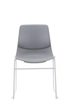 SenSit-Otto four-leg chair in solid grey