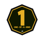 one-of-a-kind guarantee badge icon