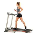 running on treadmill