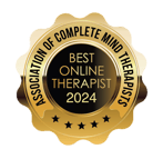 Best Online Therapist 2024 award from Association of Complete Mind Therapists
