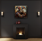 Jester's Lament watercolor painting mockup