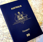 Australian passport.