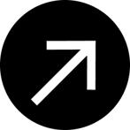 a white arrow pointing up to the left side of a black and white arrow
