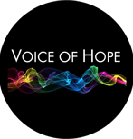 a black and white photo of a microphone and a black background with the words voice