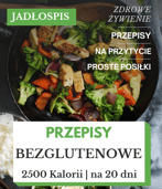 Dieta bezglutenowa 2500 kcal jadłospis 20 dni
