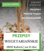 dieta wegetariańska 1800 kcal jadłospis