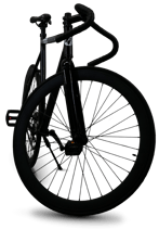 a black bicycle
