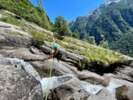 Crossing a stream with the use of ropes