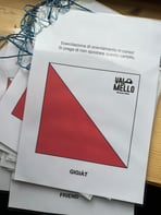 Orienteering control flags in Val di Mello