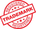 a red and white sign that says trademark trademark trademark trademark trademark trademark trademark trademark trademark