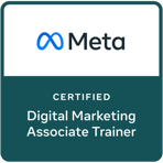 certificado da Meta "Certified Digital Marketing Associate Trainer"