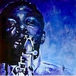 Charlie Parker (2012). Acrylics.