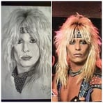 Vince Neil (1985). Graphite. Nailed that hair.