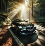 Sportinis žalios spalvos automobilis