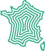 Représentation graphique du territoire français