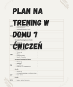 Plan Treningowy w Domu średniozaawansowany