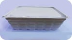 White Rectangle Container with Lid