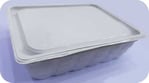 White Rectangle Container with Lid