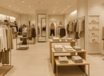 Interior retail shop with custom furnishings, part of BRB Engineering’s work in the retail sector
