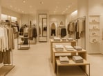 Interno di boutique di abbigliamento, realizzata da BRB Engineering nel settore retail
