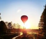 private vip hot air balloon flight trakai or vilnius