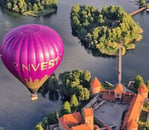 hot air balloon flying trakai or vilnius