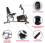 recumbent bike features