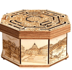 Secret Maze escape room puzzle box featuring intricate maze design and mystery-themed artwork