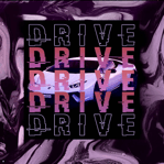 Abstract visual sample featuring Lamborghini parked with layered Font Styles and a touch of glitch