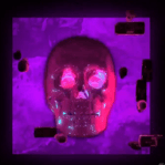 Vibrant skull concept highlighting bold visual direction and artistic range.