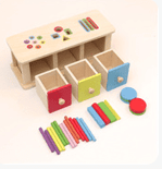 a toy store with a wooden toy and a toy