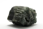 a piece of rock art with a green and black stone