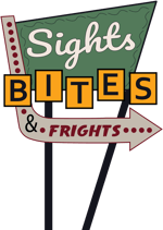 Sights, Bites, & Frights logo