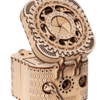 Puzzle Password escape room game box featuring a mysterious lock and intricate puzzle designs