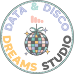Data & Disco Dreams logo - creative studio for small businesses