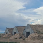 Potato cellars near Arco, Idaho 2021